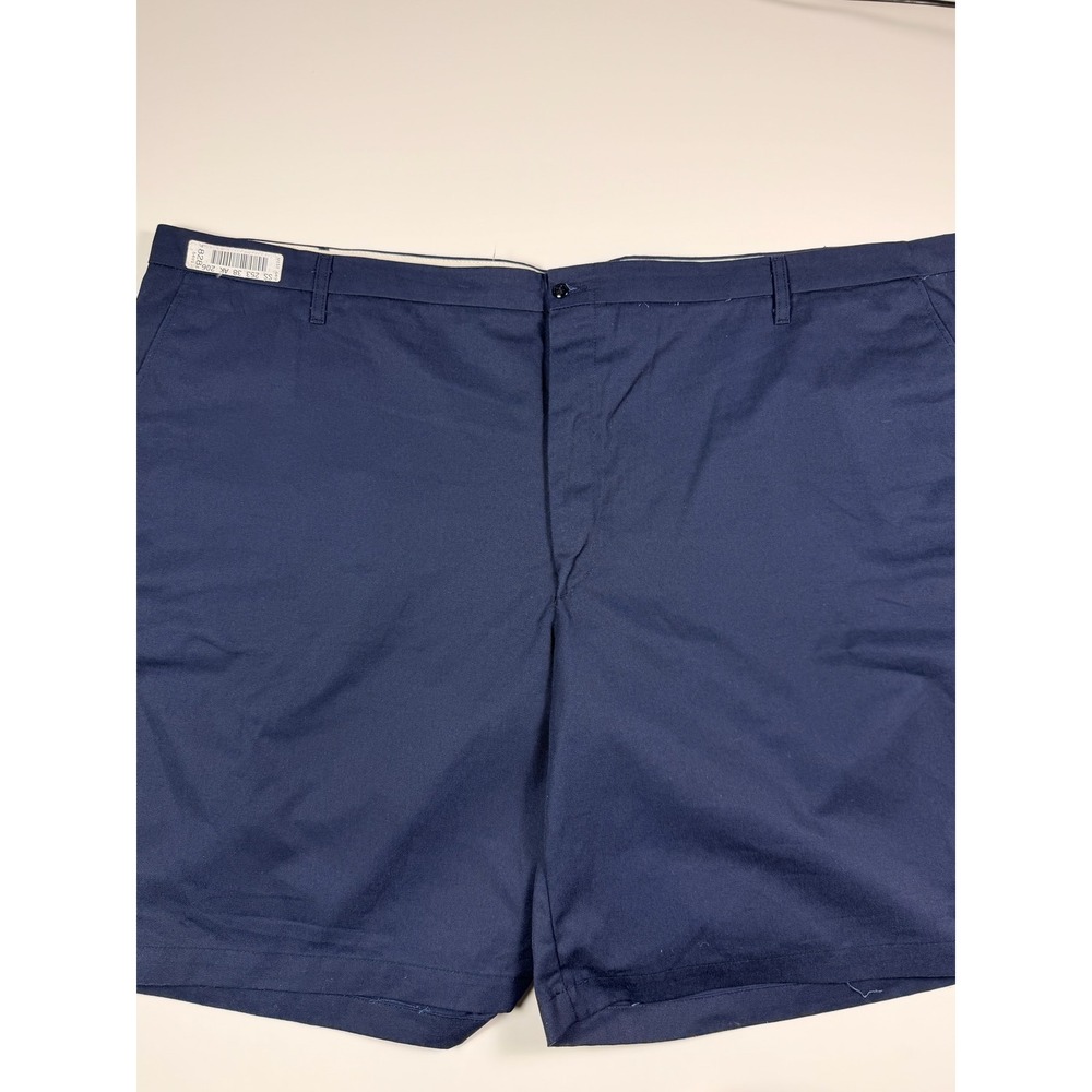 UniFirst SofTwill Mens Navy Blue Work Shorts Size 58 Flat Front Utility 58X